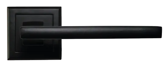 PANTS, ручка дверная на квадратной накладке MH-35 BL-S, цвет - черный фото купить в Уральске