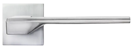 PIERRES, ручка дверная на квадратной накладке MH-49-S6 SC, цвет - матовый хром фото купить в Уральске