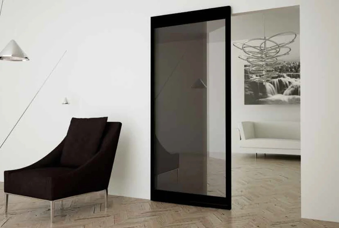 Система для раздвижных дверей INVISIBLE-2 FRAME 1500/2600 E3S, ширина 1500мм, высота 2600мм, цвет коричневый фото купить Уральск