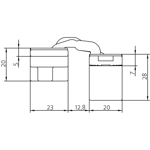 HH-19 B, скрытая петля, цвет - черный фото morelli Уральск