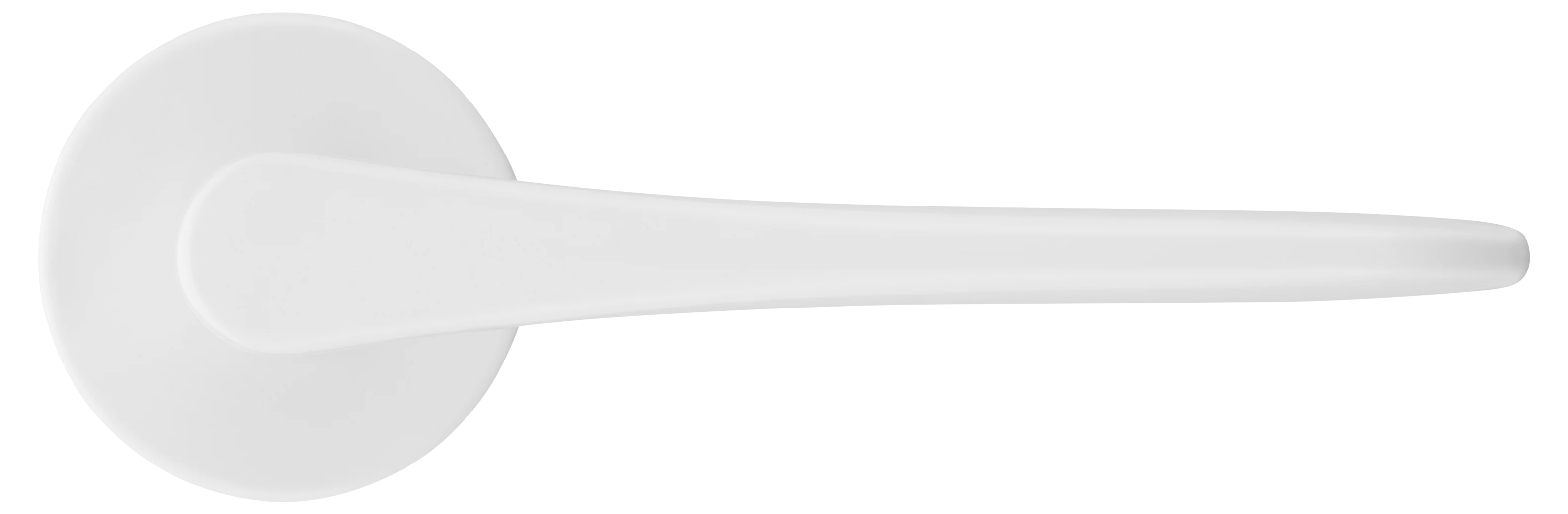 AULA R5 BIA, ручка дверная на розетке 7мм, цвет -  белый фото купить в Уральске