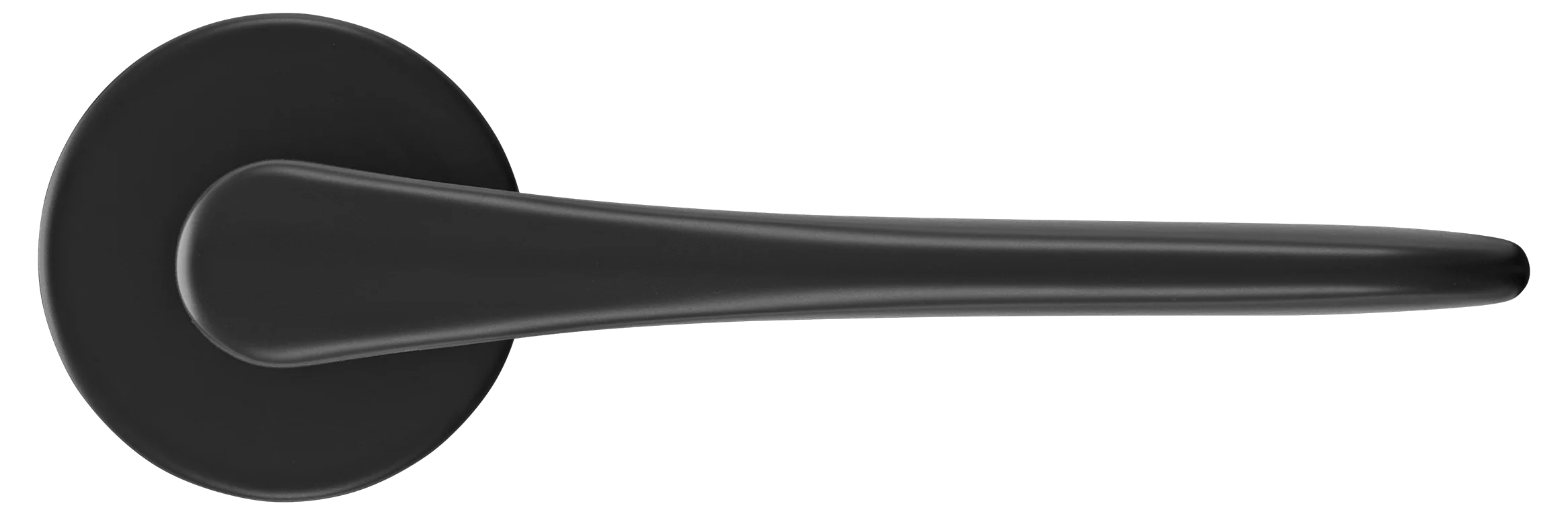 AULA R5 NERO, ручка дверная на розетке 7мм, цвет -  черный фото купить в Уральске