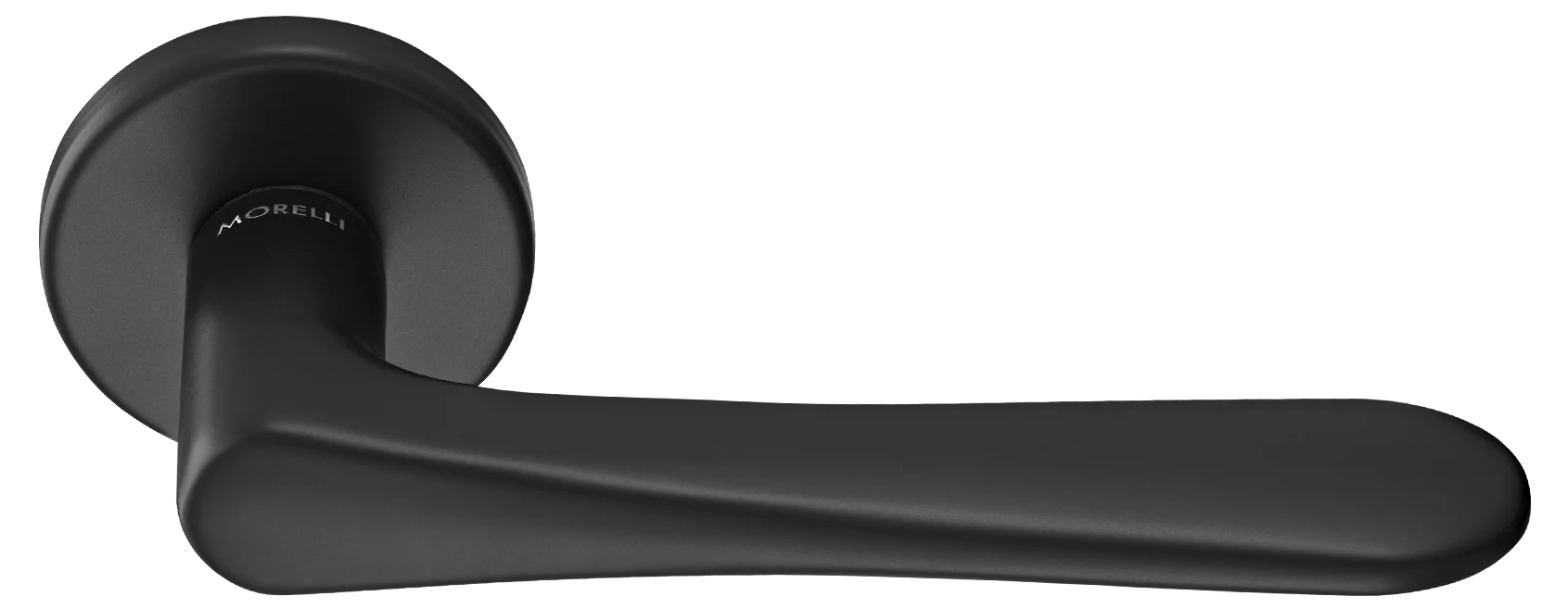 AULA R5 NERO, ручка дверная на розетке 7мм, цвет -  черный фото купить Уральск