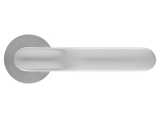 GARAK ручка дверная на круглой розетке 6 мм, MH-59-R6 MSC, цвет - мат. сатинированный хром фото купить в Уральске