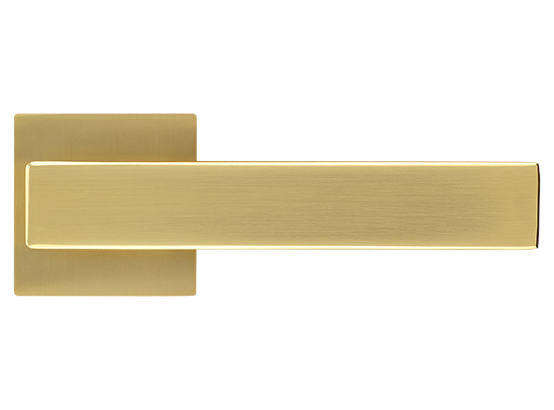 LOT ручка дверная на квадратной розетке 6 мм MH-56-S6 MSG, цвет - мат.сатинированное золото фото купить в Уральске