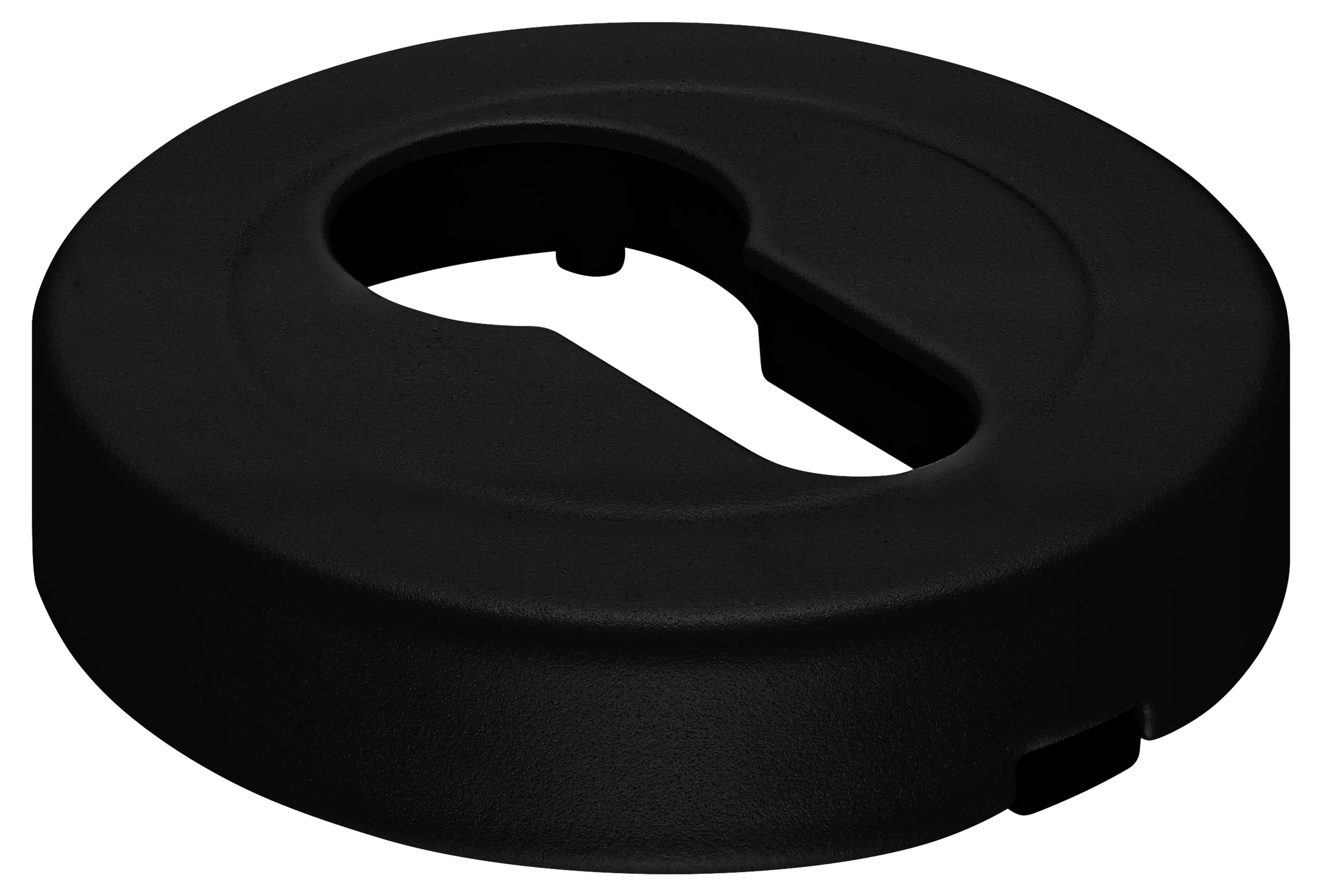 LUX-KH-R2 NERO, накладка на евроцилиндр, цвет - черный фото купить Уральск